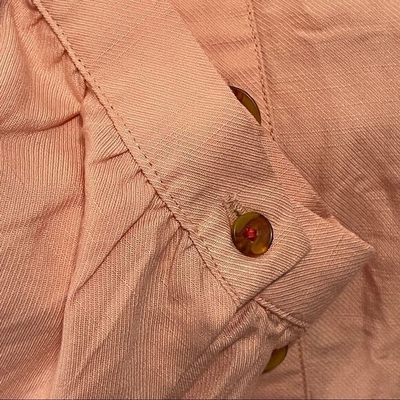 Anthropologie Maeve Peach Off The Shoulder Blouse, Size 10 - Picture 5 of 11